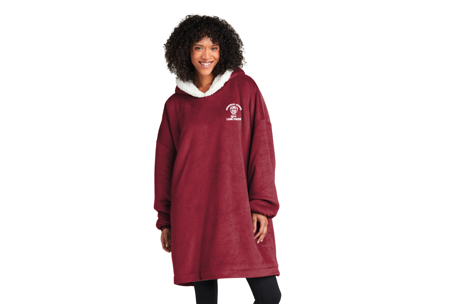 Memorial Elementary School Sports Wearable Blanket - Red