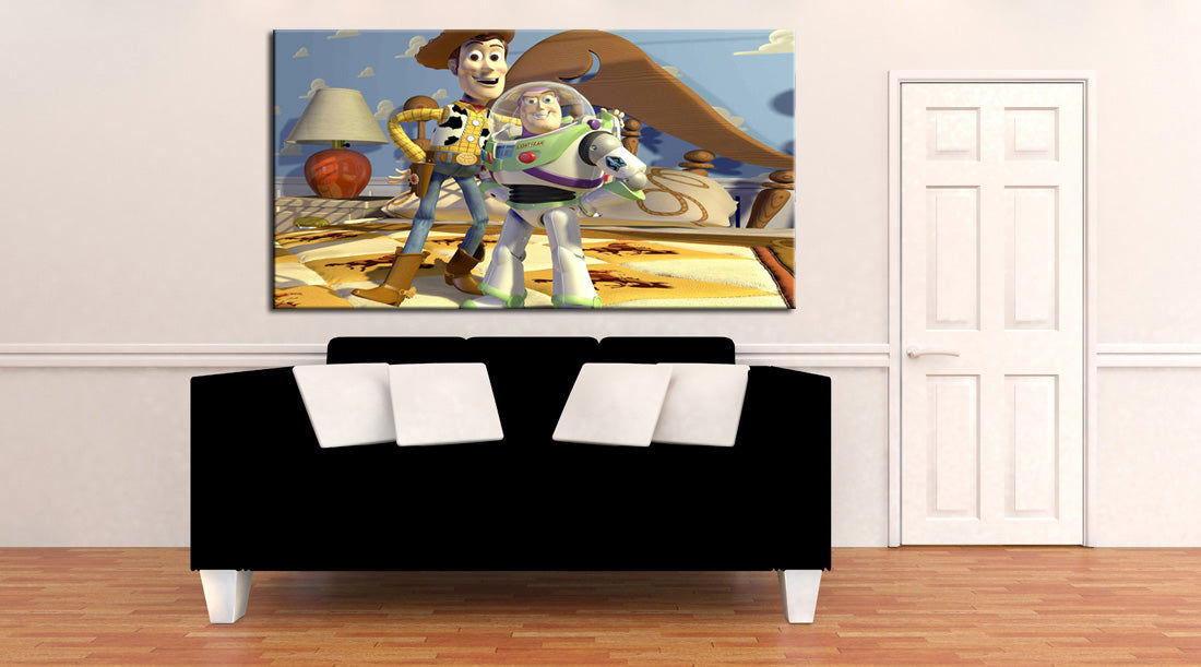Toy Story Woody Buzz Canvas Print Giclee CA1006 - Premium Quality Artwork