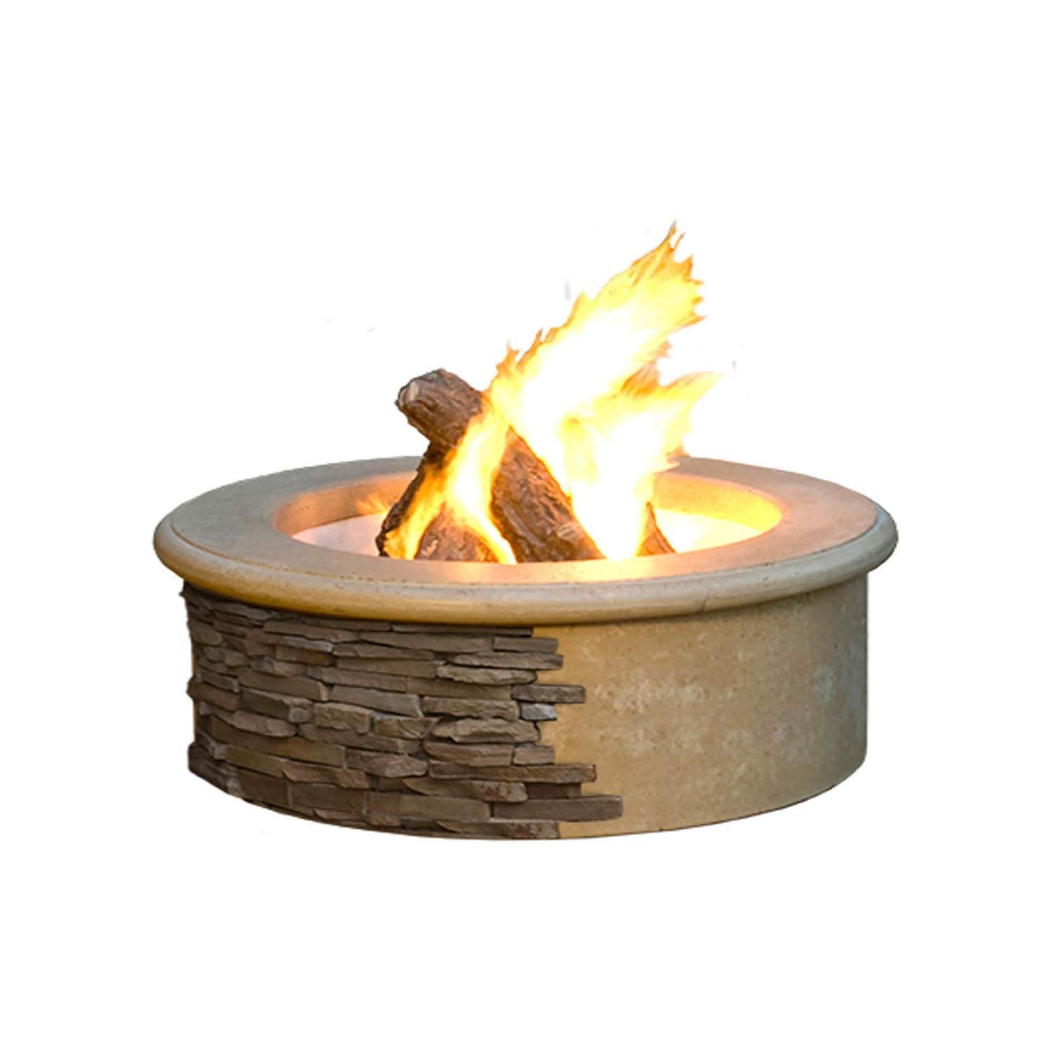 American Fyre Designs Contractor Model 39-Inch Round GFRC Gas Fire Pit