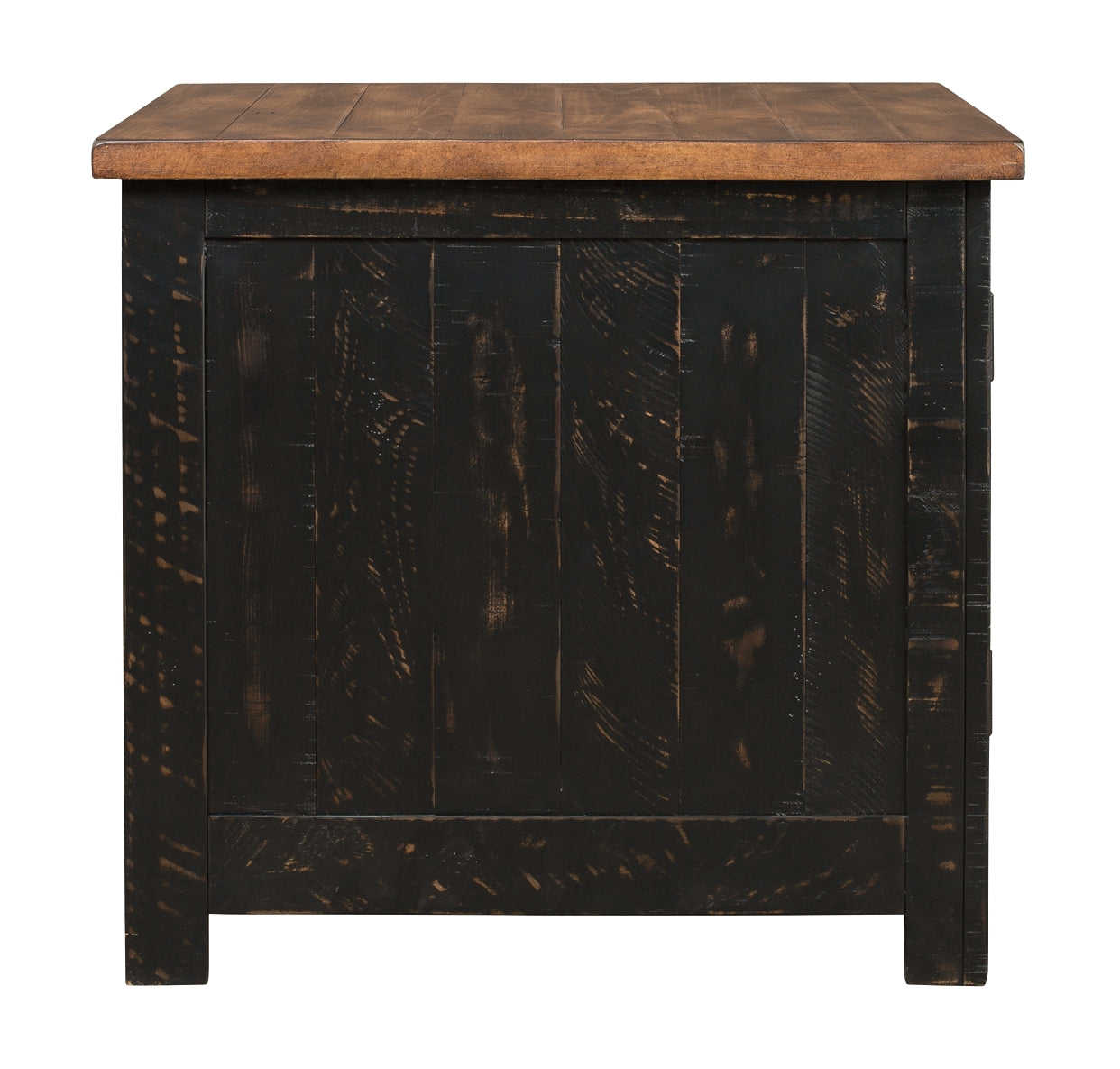 Valebeck Rustic Farmhouse Rectangular End Table