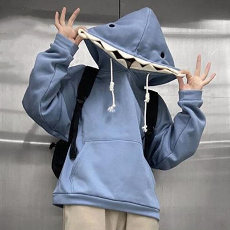 Funny Animal Shark Hoodie - Unisex Fleece Pullover