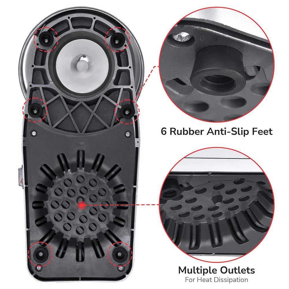 Yescom Electric Ice Shaver Snow Cone Maker with Stable Heavy Base