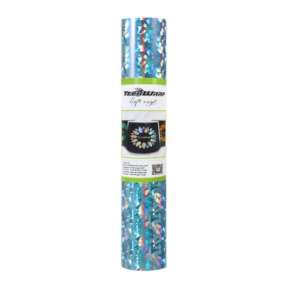 Holographic Glass Flower Adhesive Craft Vinyl