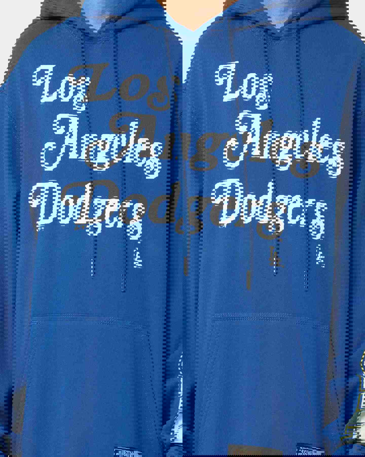 Majestic Athletic Los Angeles Dodgers Puff Print Patch Hoodie Royal