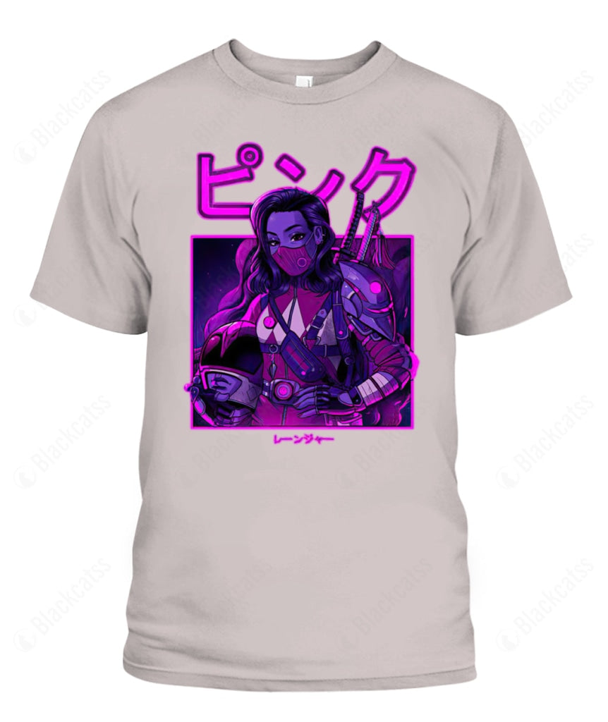 MMPR Pink Neon Ranger Custom Graphic Apparel - Unisex Classic Fit