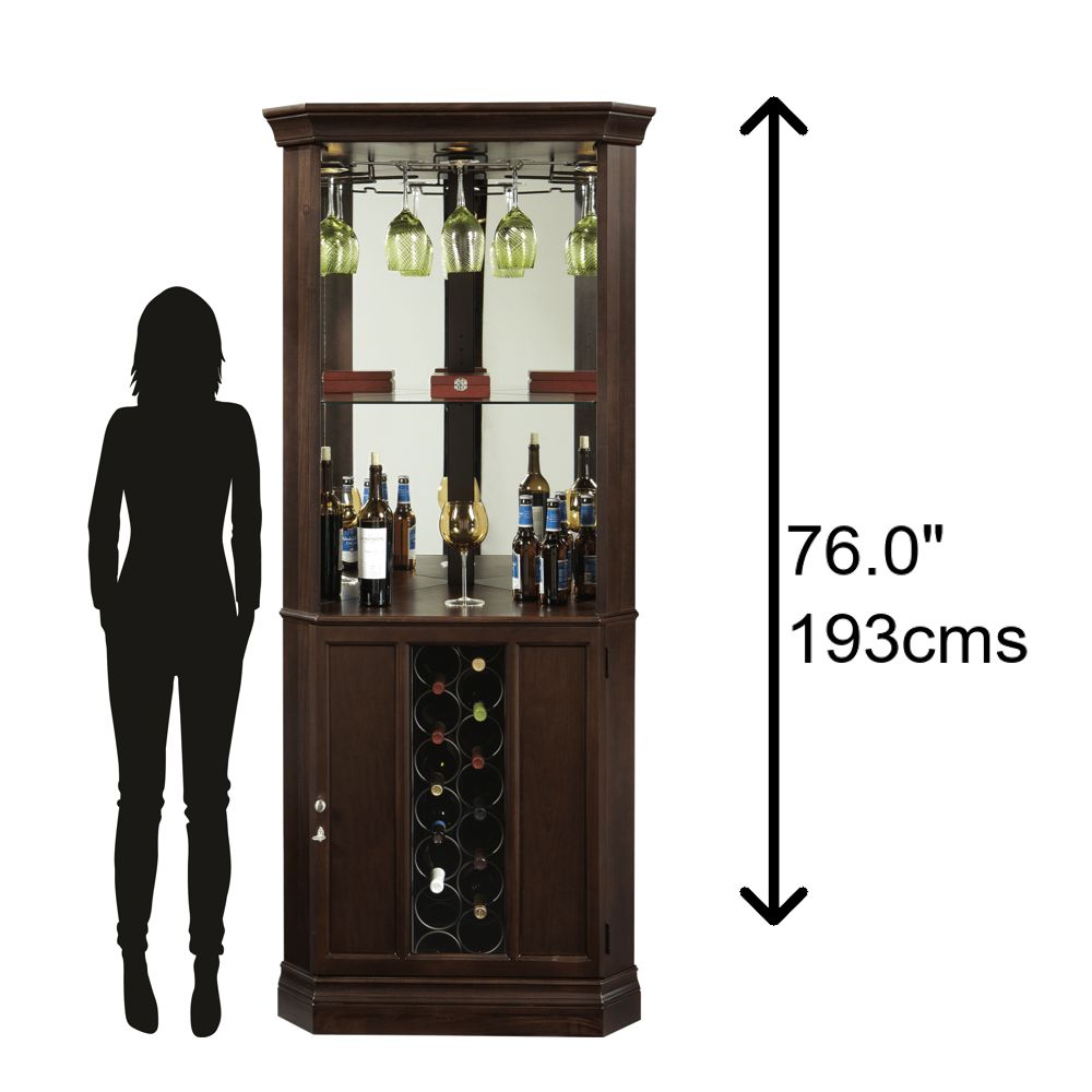 Howard Miller Piedmont III Corner Wine & Bar Cabinet 690007