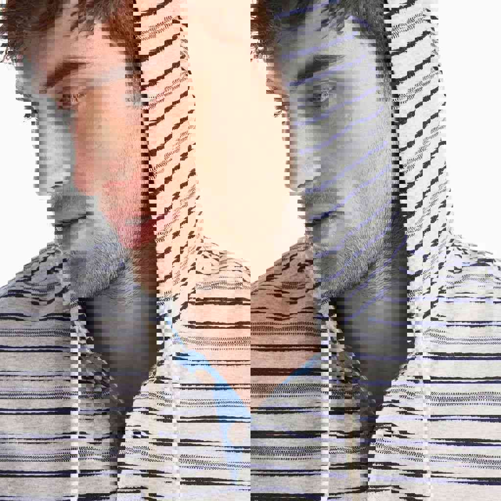 Rylan Heathered Hoodie Henley by Johnnie-O