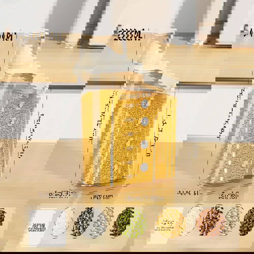 Kitchen Food Storage Container - Sealed Crisper for Grains, Rice, and More