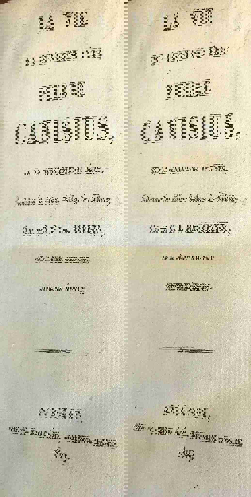 Hagiography St. Peter Canisius Reformation Era Saint 1829 French Leather Book