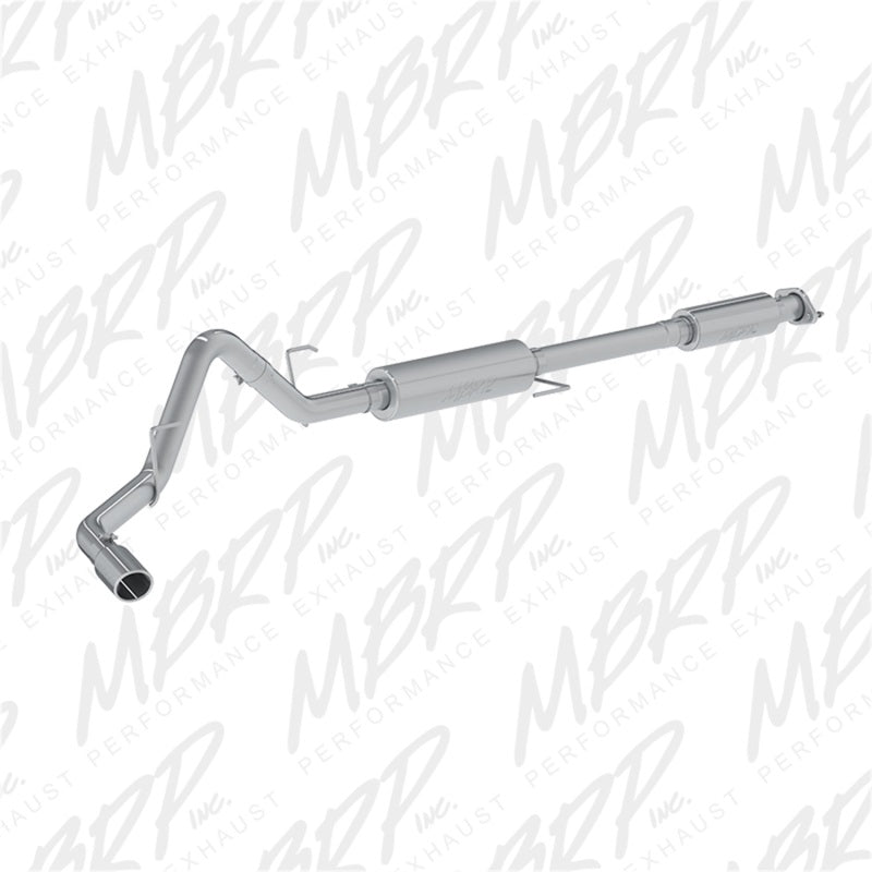 MBRP S5256AL 3 Inch Cat Back Exhaust System Single Side Exit Aluminized Steel For 15-20 Ford F-150 5.0L