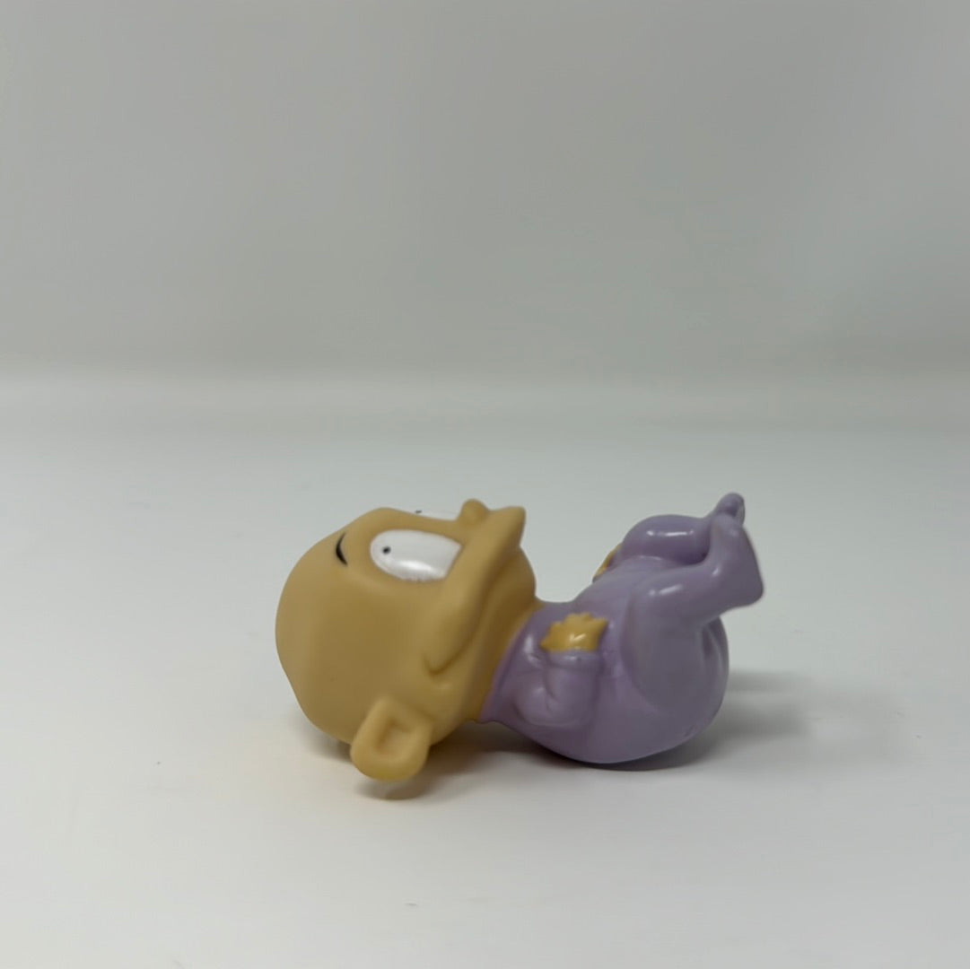 Vintage Rugrats Baby Dill Pickles Figure Toy Figurine Nickelodeon Purple Pajamas