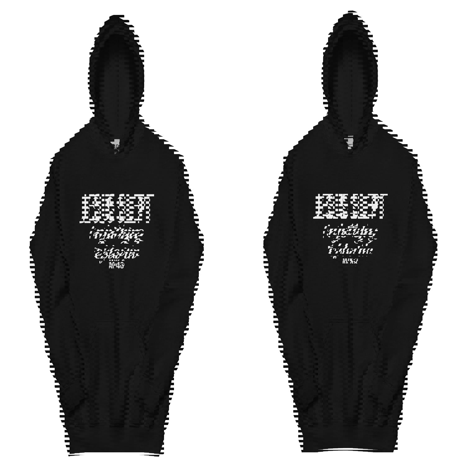 F&H Christian Jesus Slept I am Just Trying to Follow Him Hoodie