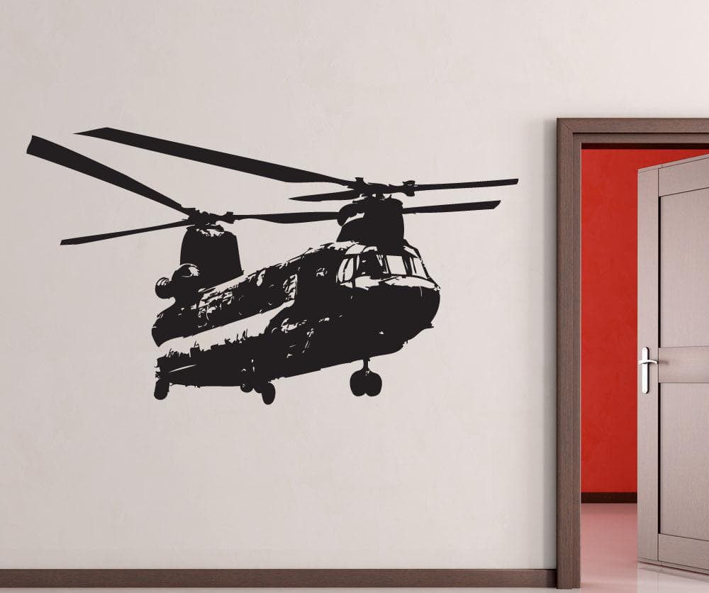 Military Chinook Helicopter Vinyl Wall Decal Sticker #1274