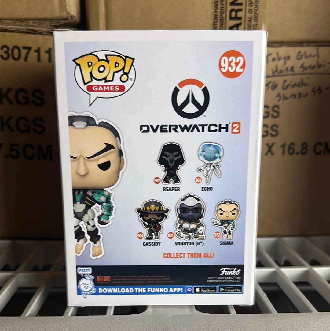 Funko POP! Video Games Overwatch Sigma Figure #932 with Free Protector