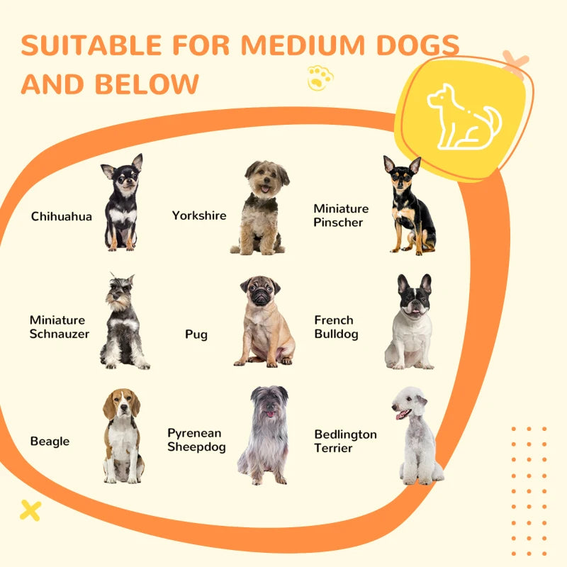 PawHut Dog Crate End Table with Cushion Sliding Door for Medium Dogs