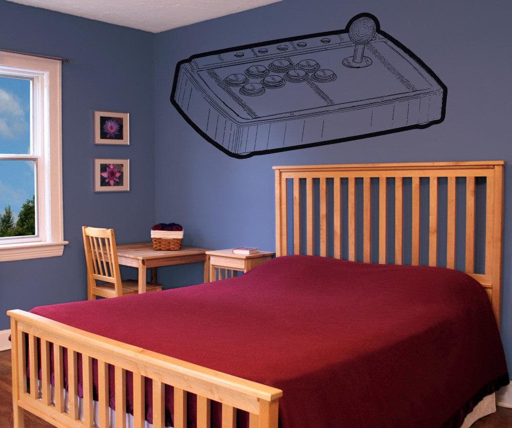 80s Video Game Controller Vinyl Wall Decal Sticker - Removable & Easy to Apply