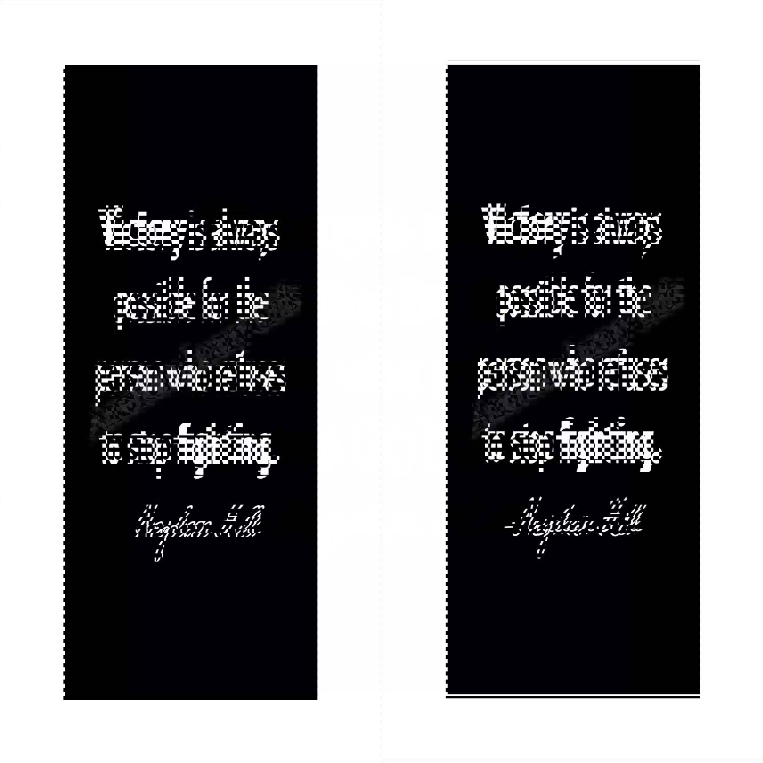 Napoleon Hill Quotes - Victory Is Possible Inspirational Wall Art - 8 x 10 Modern Typographic Print