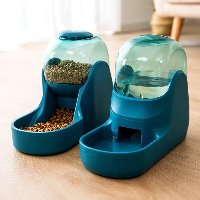 3.8L Automatic Pet Feeder and Water Fountain for Dogs and Cats