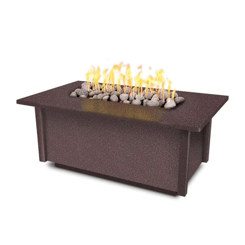 The Outdoor Plus 60 Salinas Powder Coated Rectangle Fire Pit Table