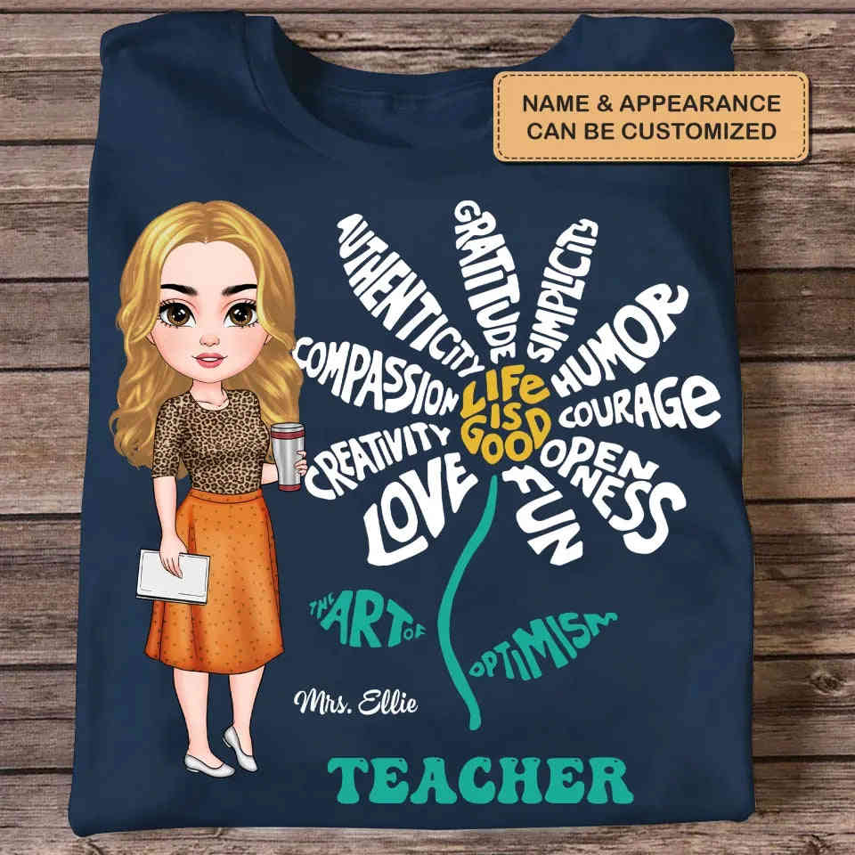 Personalized Custom T-shirt - Teachers Day, Birthday Gift For Teacher - Life Is Good