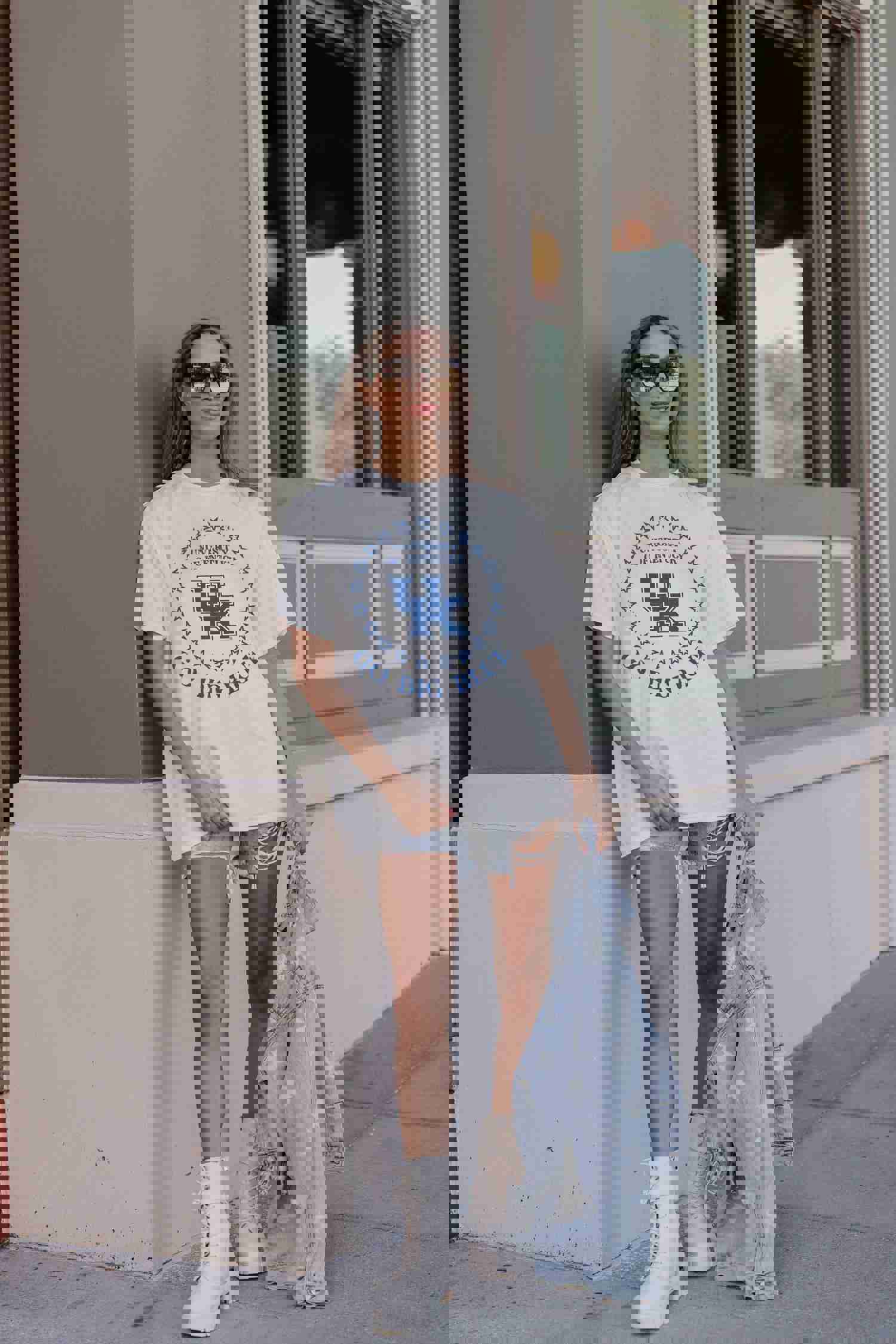 KENTUCKY WILDCATS ON POINT OVERSIZED CREWNECK TEE