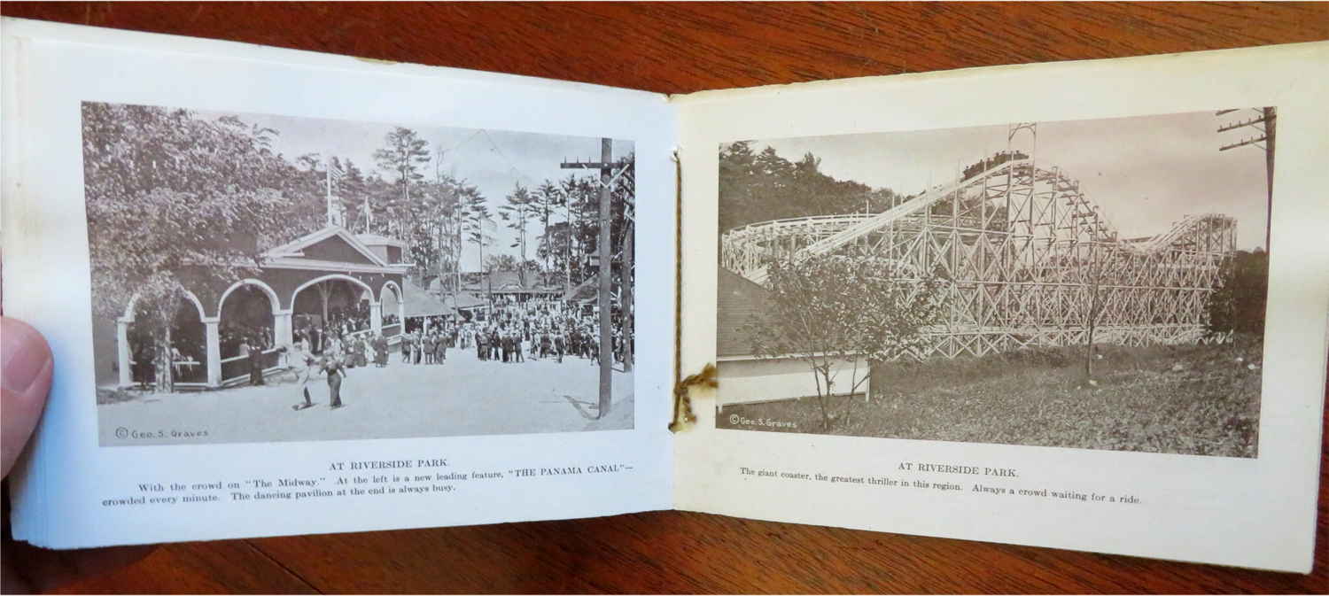 Springfield Massachusetts 1910-13 Souvenir View Book Lot x 2 with Street Scenes & Autos