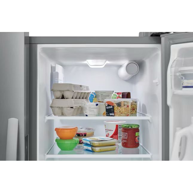 Frigidaire 25.6-cu ft Side-by-Side Refrigerator with Ice Maker and Water Dispenser (Fingerprint Resistant Stainless Steel)
