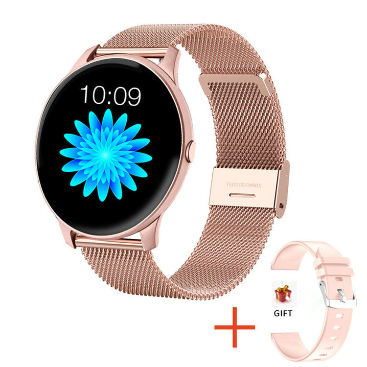 2022 KW19 Smart Watch for Women - Heart Rate & Blood Pressure Monitor, Fitness Tracker for Men & Women, Compatible with Android & iOS