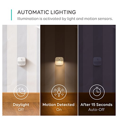 eufy by Anker, Lumi Stick-On Night Light, Warm White LED, Motion Sensor, 3-Pack
