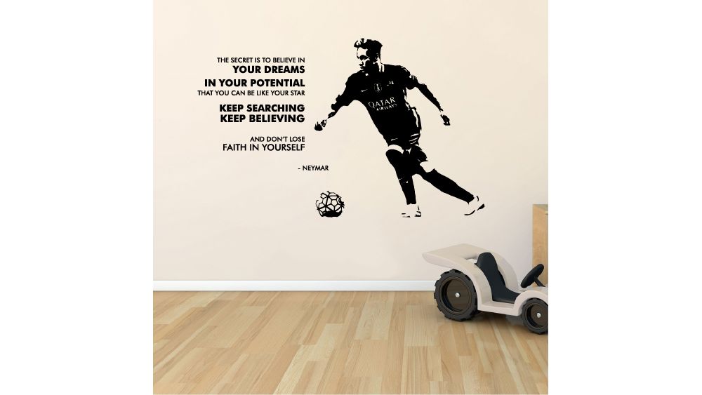 Soccer Quotes Vinyl Wall Art Sticker Decal - Keep Believing