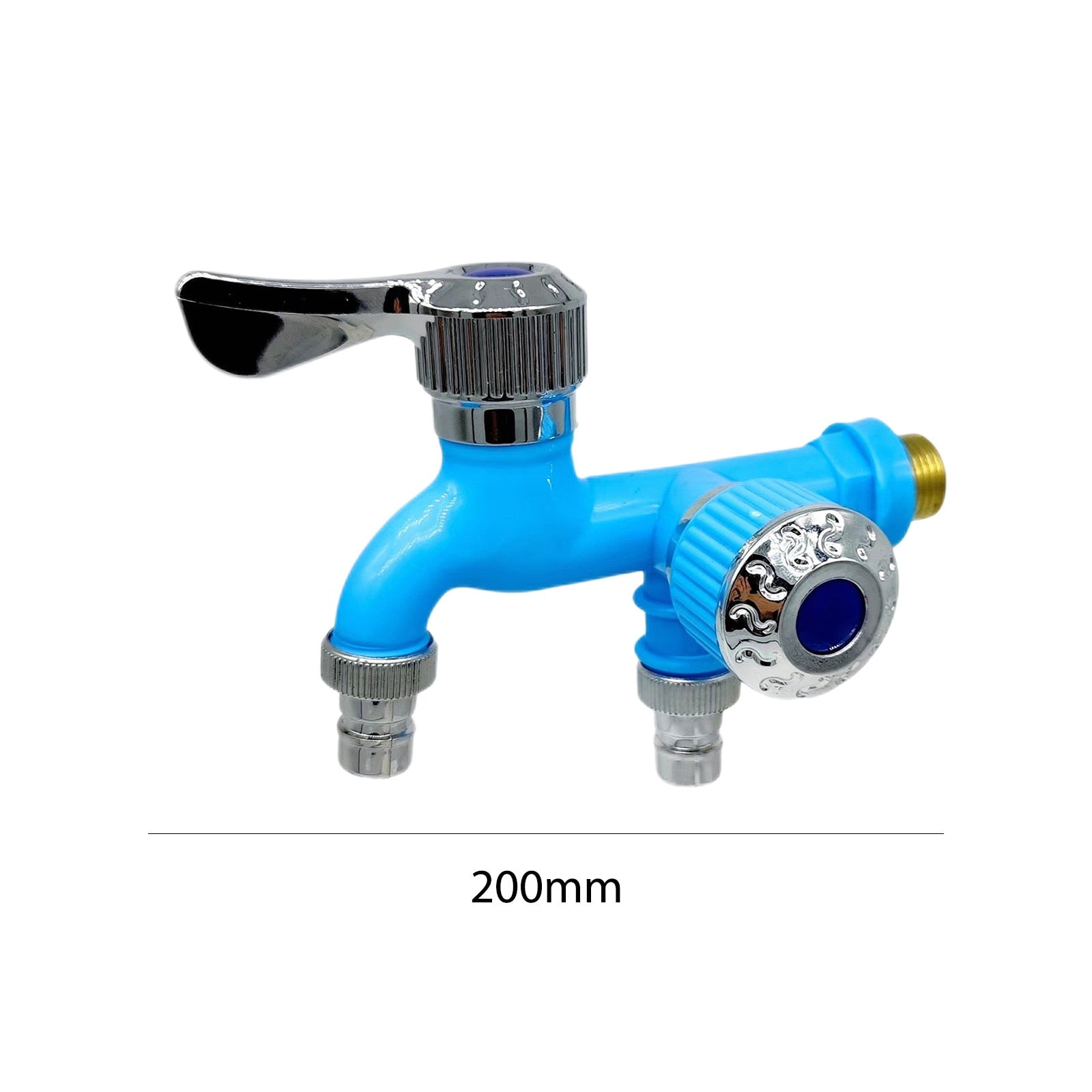 LH222 Garden Faucets One-in-two-out Fast Bidet Taps Wall Mounted Bibcocks Double Water Outlet Bathroom Faucets Gadgets