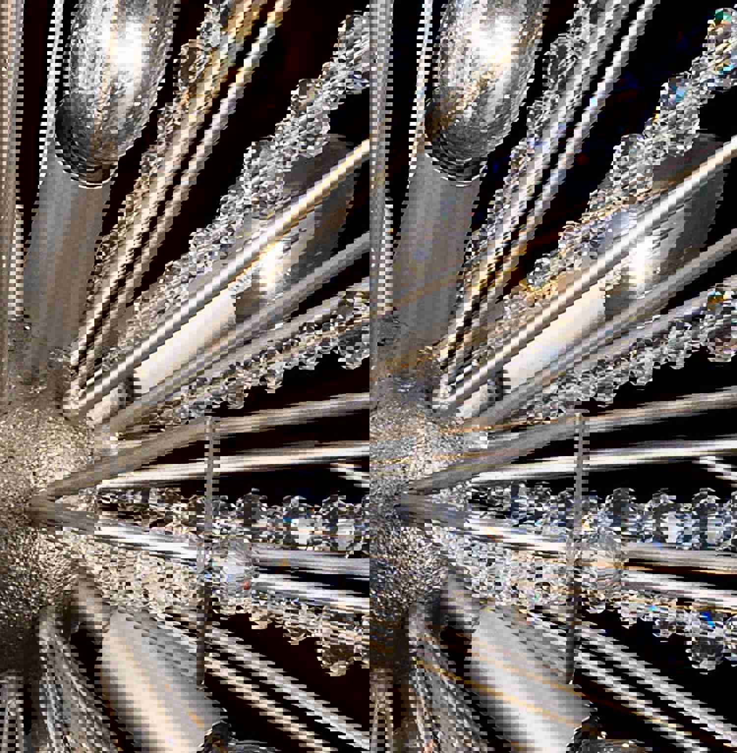 Orbital 8-Lt Small Pendant - Gold Dust