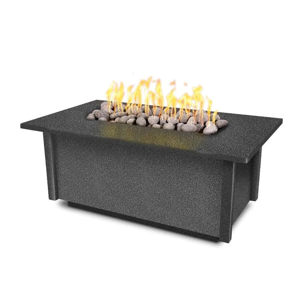 The Outdoor Plus 60 Salinas Powder Coated Rectangle Fire Pit Table