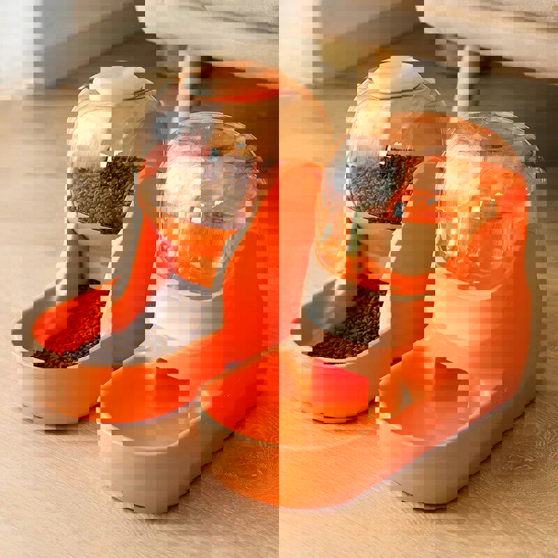 3.8L Automatic Pet Feeder and Water Fountain for Dogs and Cats