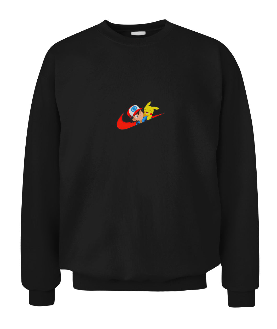 Ash and Pika Simple Swoosh Custom 2-Side Printed Hoodie