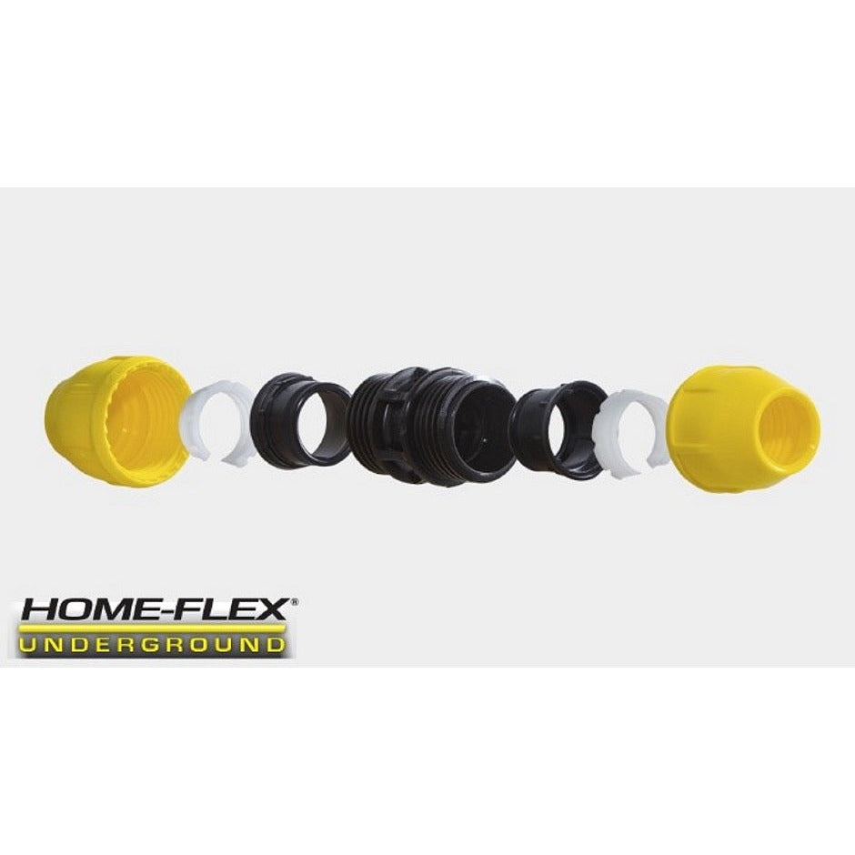 HOME-FLEX 1 IPS Underground Yellow Poly Gas Pipe Coupler