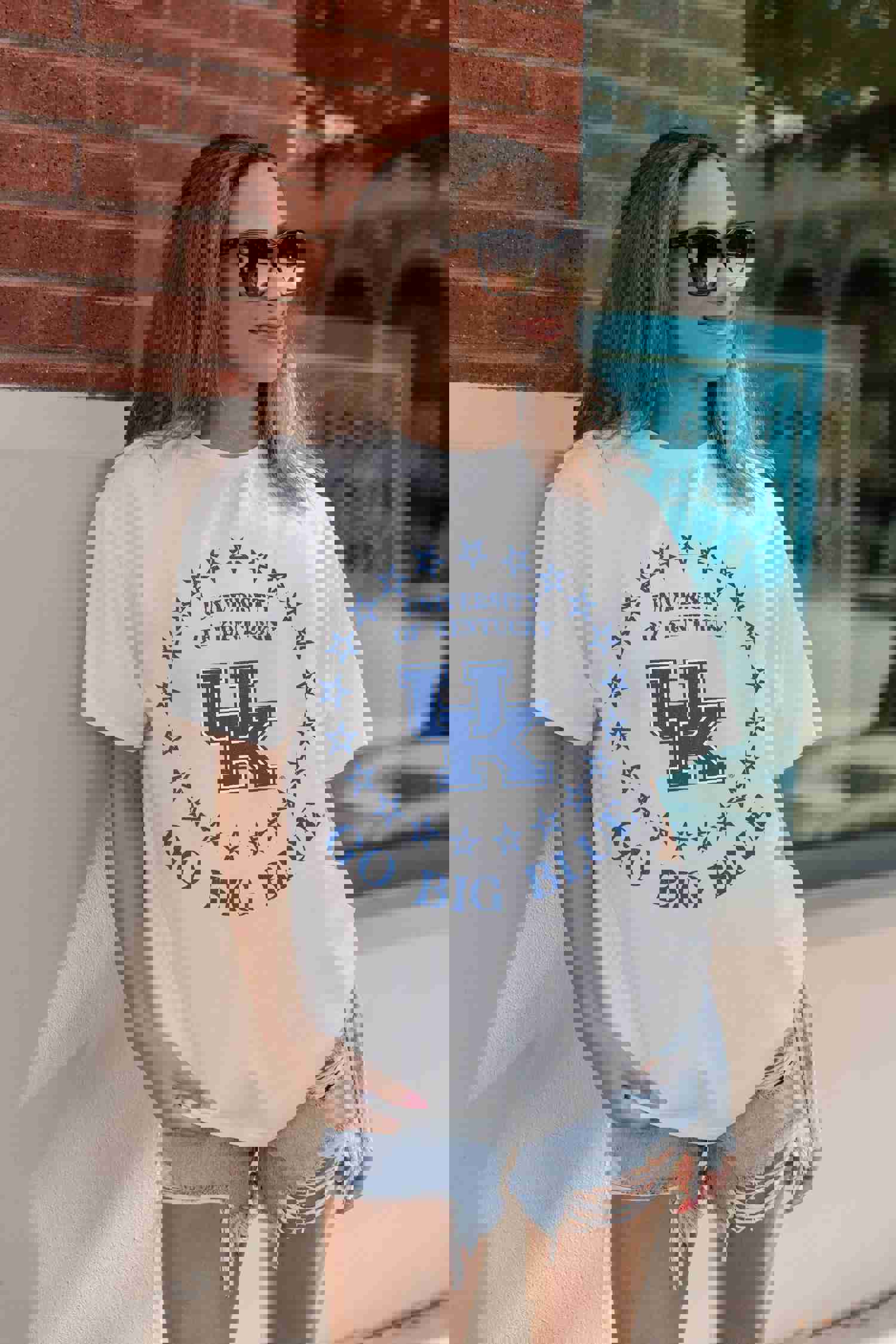 KENTUCKY WILDCATS ON POINT OVERSIZED CREWNECK TEE