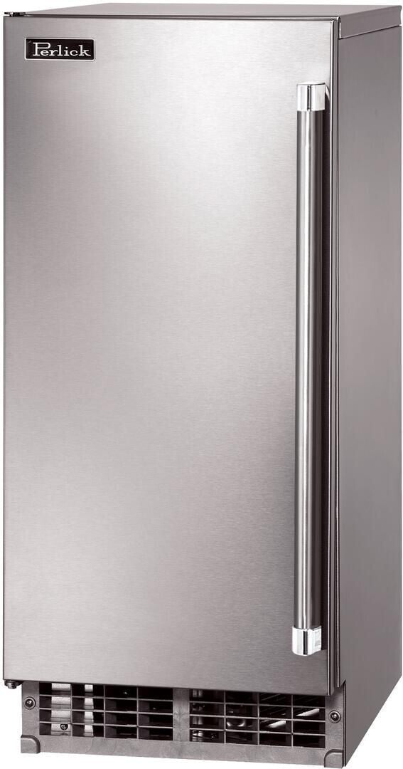 Perlick Series 15 Outdoor Undercounter Ice Maker - 80 lbs Stainless Steel (H80CIMS-L & H80CIMS-R)