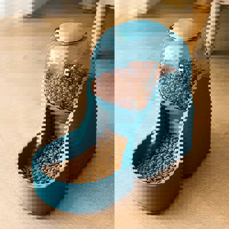 3.8L Automatic Pet Feeder and Water Fountain for Dogs and Cats