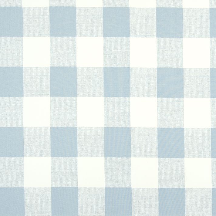 Empress Swag Valance in Anderson Cashmere Light Blue Buffalo Check