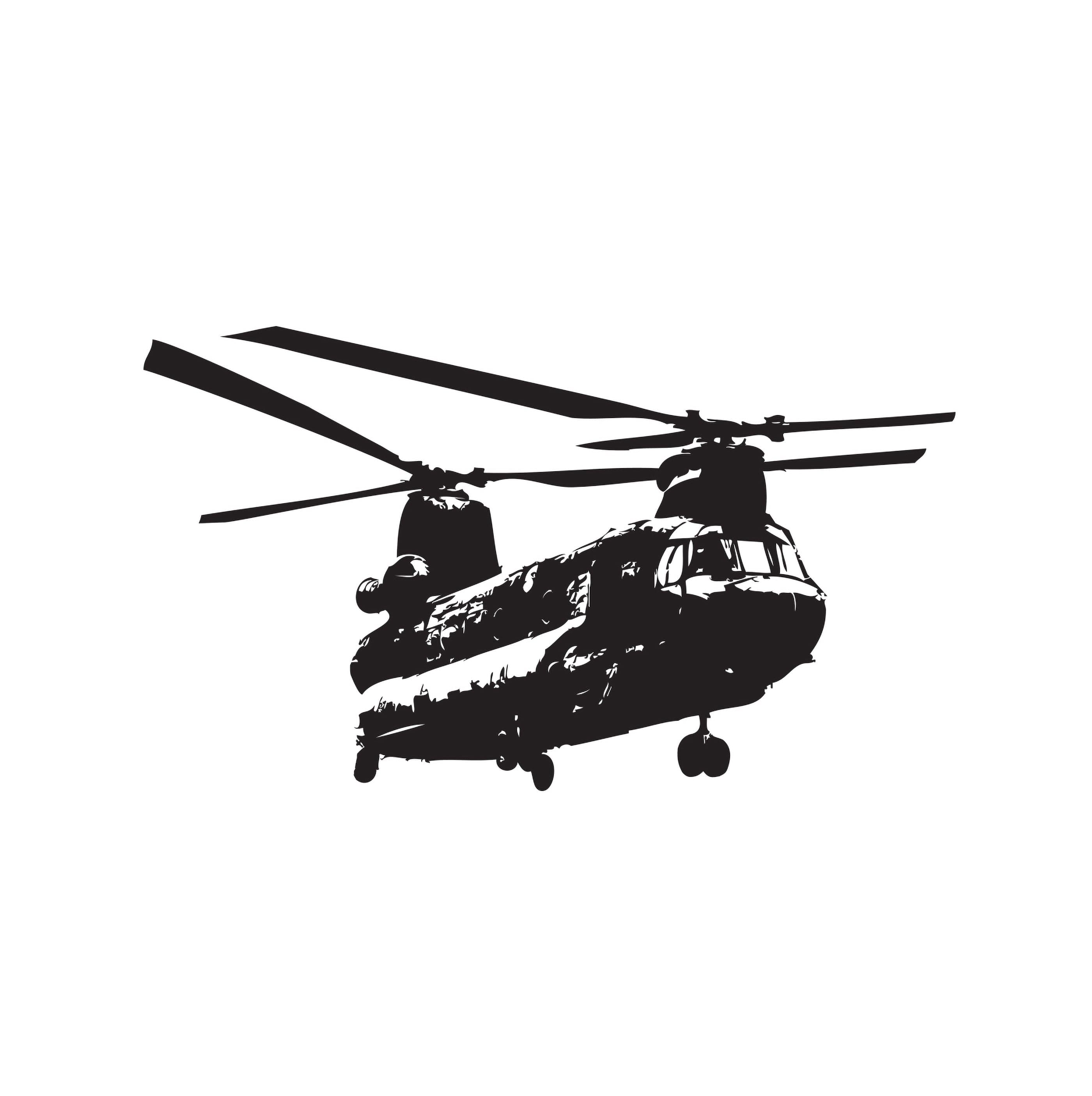 Military Chinook Helicopter Vinyl Wall Decal Sticker #1274
