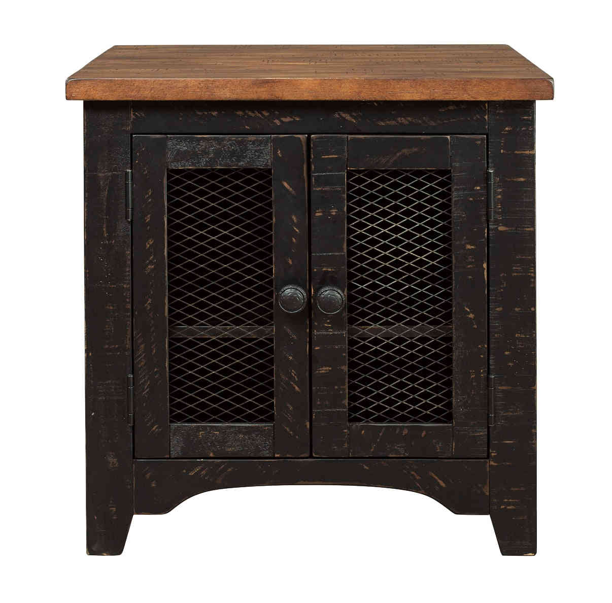 Valebeck Rustic Farmhouse Rectangular End Table