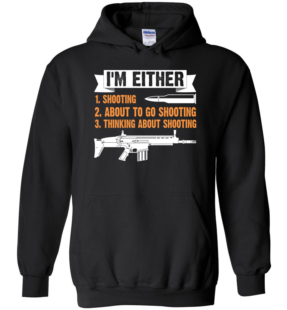 Im Either Shooting... Mens Hoodie