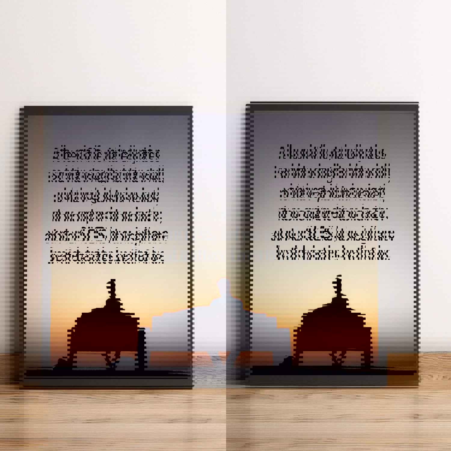 Live a Life That Matters - Inspirational Quotes Wall Art - 10 x 8 Sunset Poster Print