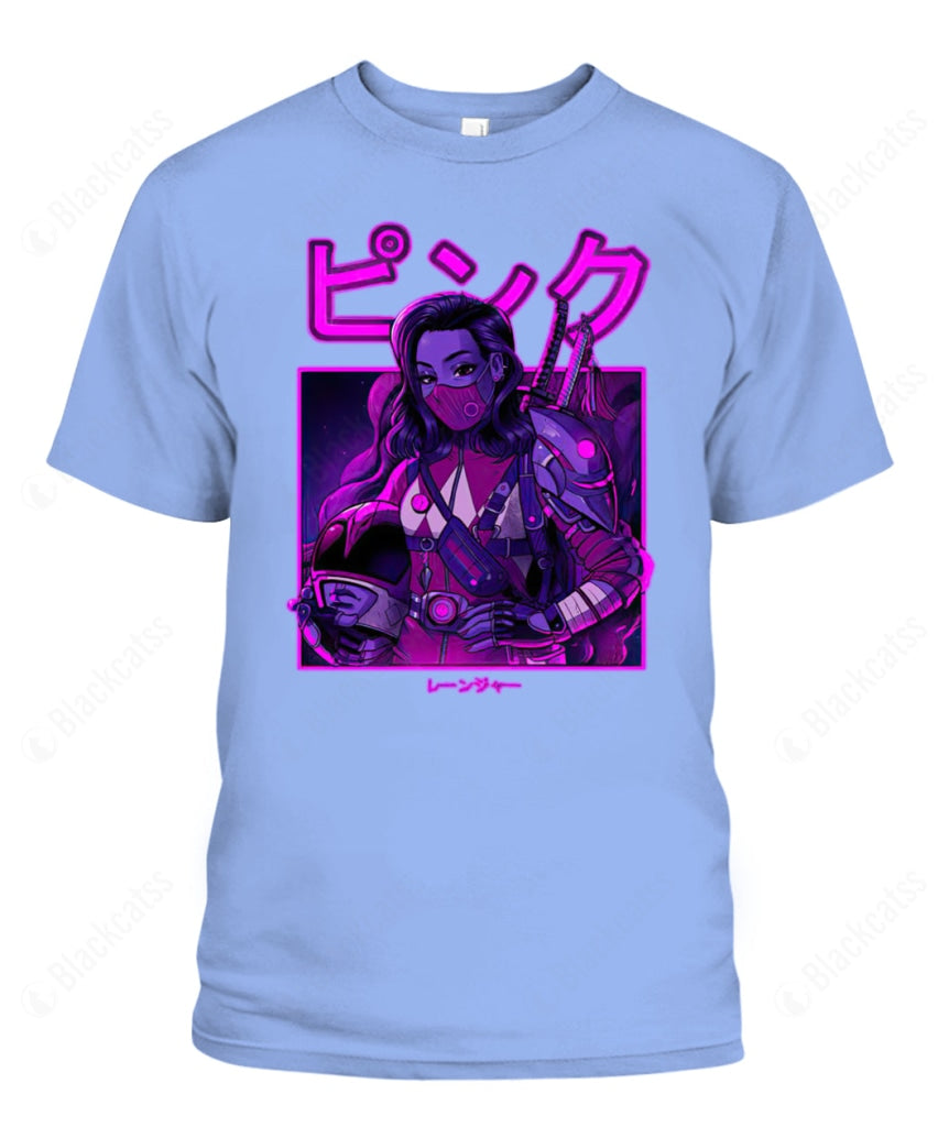 MMPR Pink Neon Ranger Custom Graphic Apparel - Unisex Classic Fit