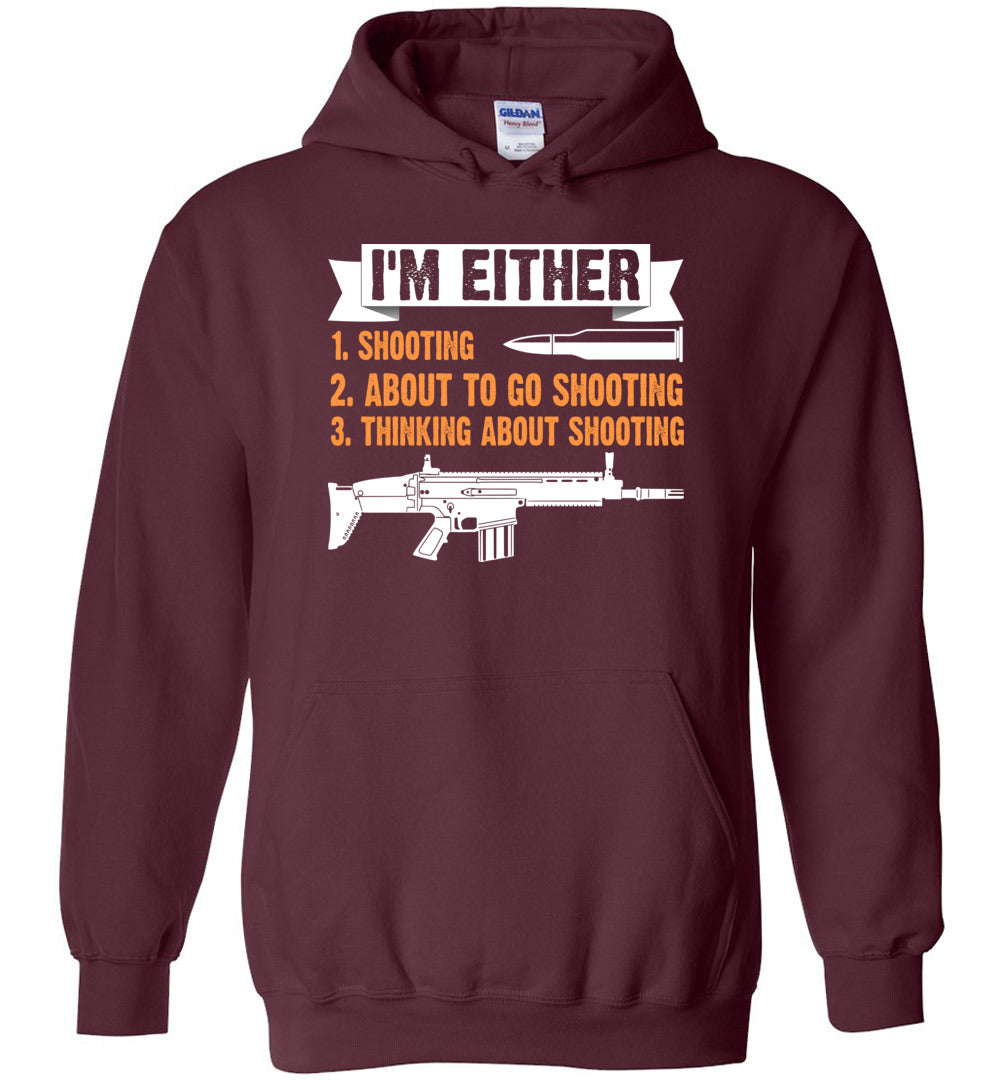 Im Either Shooting... Mens Hoodie