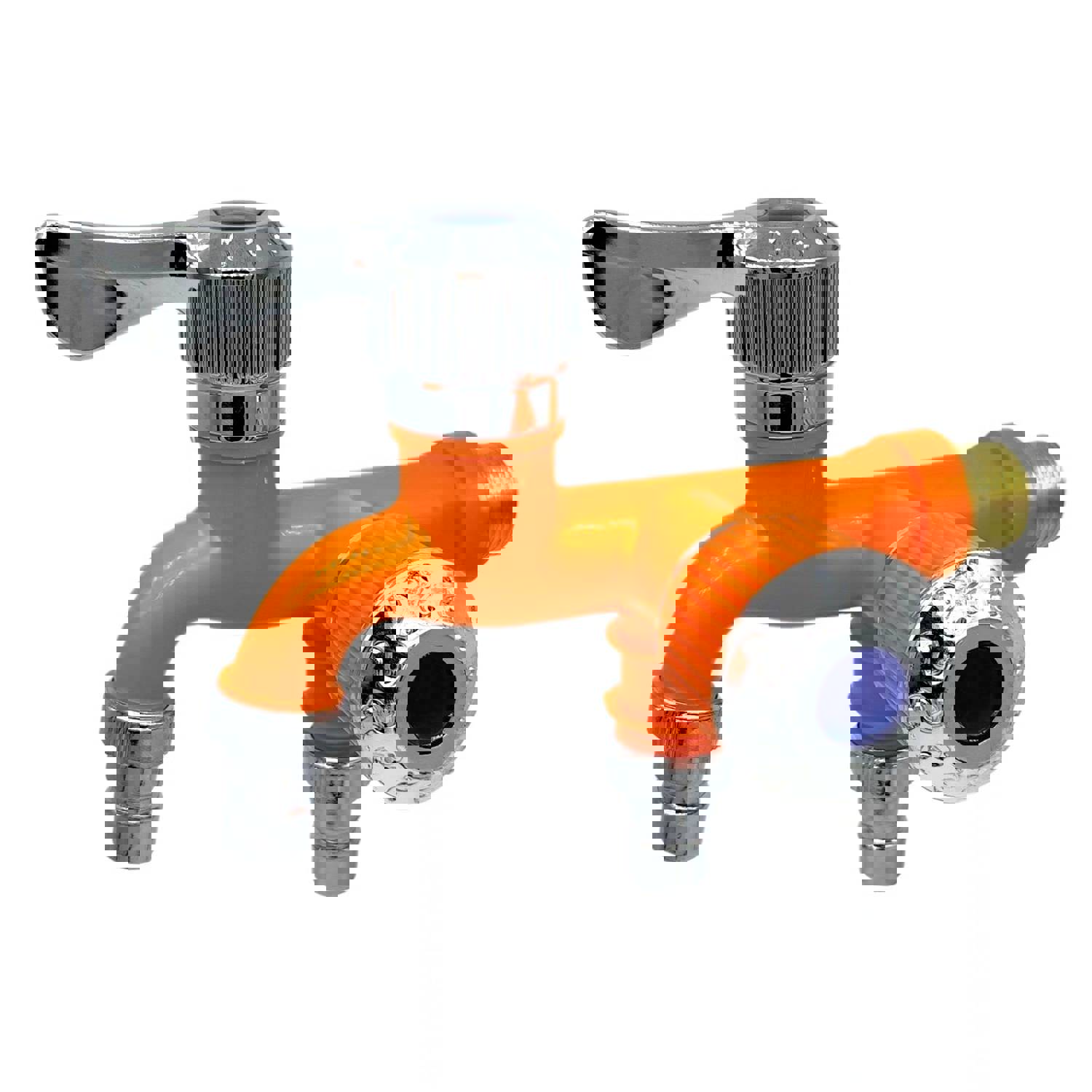 LH222 Garden Faucets One-in-two-out Fast Bidet Taps Wall Mounted Bibcocks Double Water Outlet Bathroom Faucets Gadgets