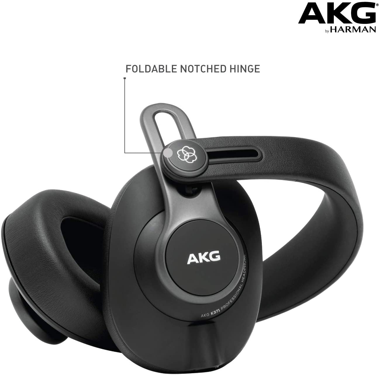 AKG Pro Audio K371 Over-Ear, Closed-Back, Foldable Studio Headphones (Refurbished)