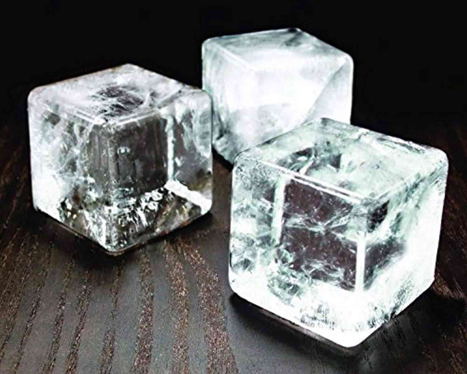 Charmed Ice Cube Trays Silicone Set of 2 - Sphere Round Ice Ball Maker & Large Square Ice Cube Mold for Bourbon Whiskey, Cocktails, and Beverages (Black)