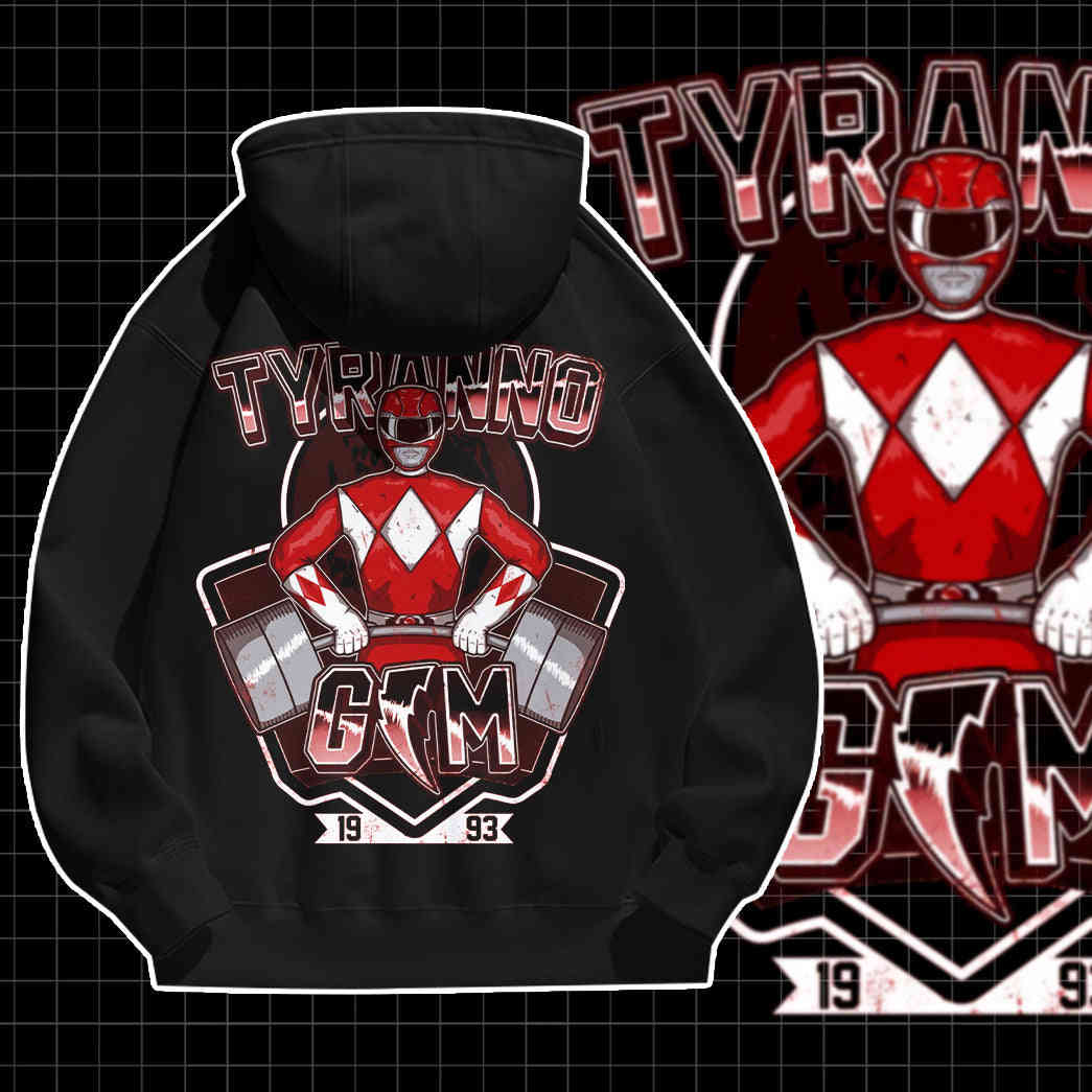 Red Ranger Tyranno Gym Custom Graphic Apparel